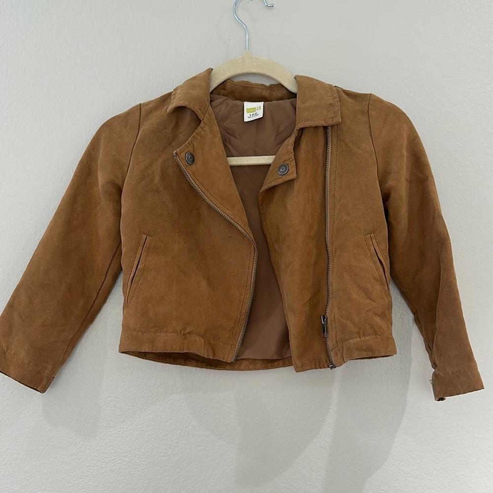 Crazy 8 Faux Suede Jacket Girls Size 5/6